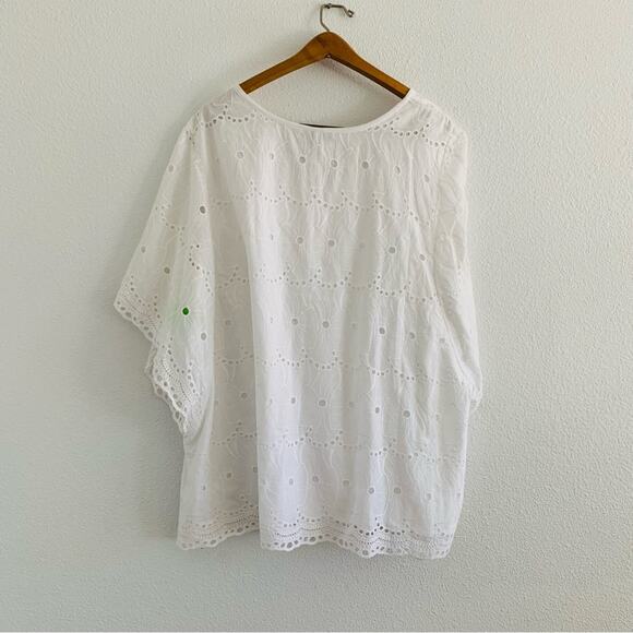 Catherines White Tasseled Floral Embroidered Top - Picture 7 of 11